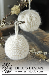 Free patterns - Christmas Tree Ornaments / DROPS Extra 0-1008