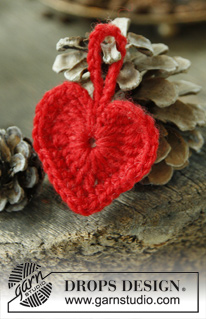 Free patterns - Valentine's Day / DROPS Extra 0-1009