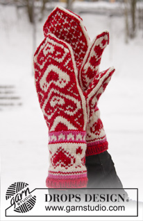 Free patterns - Christmas Mittens / DROPS Extra 0-1011