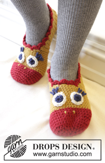 Free patterns - Children Slippers / DROPS Extra 0-1024