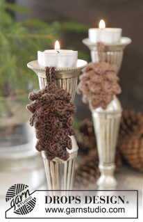 Holly Pine Cone! / DROPS Extra 0-1064 - DROPS Christmas: Crochet DROPS cones in Cotton Viscose.