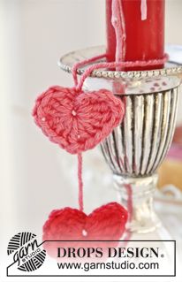 Free patterns - Valentine's Day / DROPS Extra 0-1077