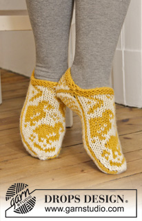 Free patterns - Easter Socks & Slippers / DROPS Extra 0-1101