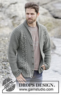 Free patterns - Men's Jackets & Cardigans / DROPS Extra 0-1132