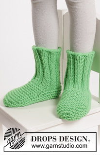 Free patterns - Children Slippers / DROPS Extra 0-1135