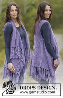 Free patterns - Open Front Vests / DROPS Extra 0-1158