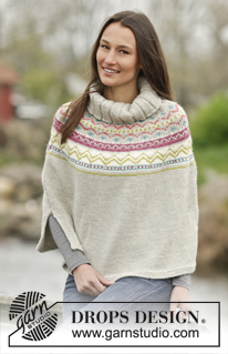 Free patterns - Poncho's voor dames / DROPS Extra 0-1164
