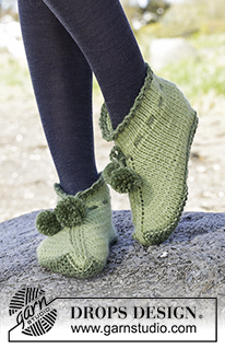 Free patterns - Women's Socks & Slippers / DROPS Extra 0-1218