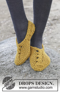 Free patterns - Slippers / DROPS Extra 0-1231
