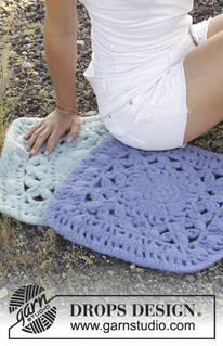 Free patterns - Felted Seat Pads / DROPS Extra 0-1237