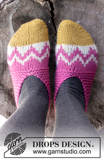 Free patterns - Children Slippers / DROPS Extra 0-1247