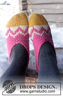 Free patterns - Easter Socks & Slippers / DROPS Extra 0-1247
