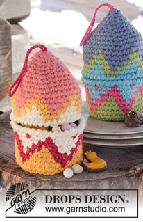 Free patterns - Baskets / DROPS Extra 0-1249