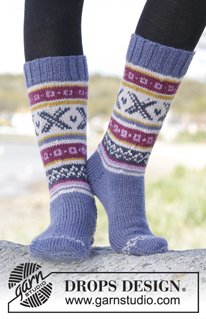 Free patterns - Mid-Calf Socks / DROPS Extra 0-1265