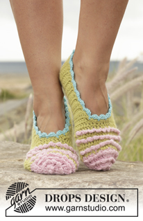 Free patterns - Slippers / DROPS Extra 0-1281