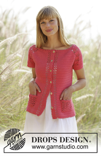Free patterns - Short Sleeve Cardigans / DROPS Extra 0-1286