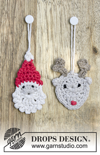 Free patterns - Christmas Tree Ornaments / DROPS Extra 0-1348