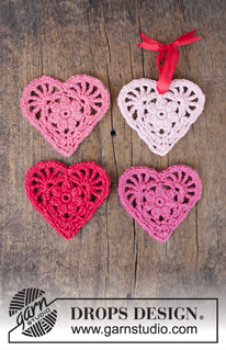 Free patterns - Valentine's Day / DROPS Extra 0-1394