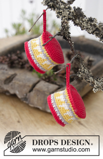 Free patterns - Christmas Tree Ornaments / DROPS Extra 0-1409