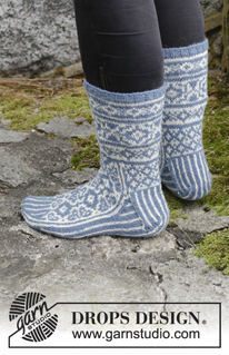 Free patterns - Nordic Socks / DROPS Extra 0-1414