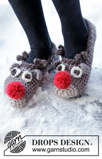 Free patterns - Christmas Socks & Slippers / DROPS Extra 0-1429