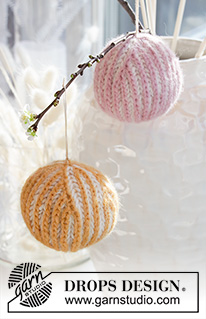 Free patterns - Christmas Tree Ornaments / DROPS Extra 0-1484