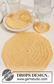 Free patterns - Coasters & Placemats / DROPS Extra 0-1496
