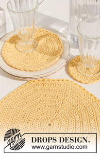 Free patterns - Coasters & Placemats / DROPS Extra 0-1496