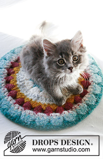 Free patterns - Felted Seat Pads / DROPS Extra 0-1504