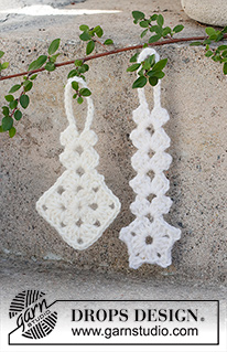 Free patterns - Christmas Tree Ornaments / DROPS Extra 0-1510