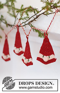 Free patterns - Christmas Tree Ornaments / DROPS Extra 0-1543