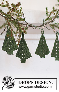 Free patterns - Christmas Tree Ornaments / DROPS Extra 0-1544