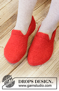 Free patterns - Children Slippers / DROPS Extra 0-1545