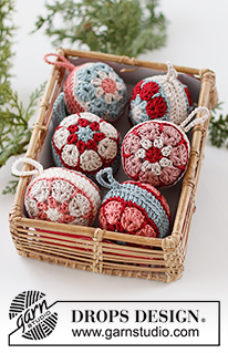 Free patterns - Christmas Tree Ornaments / DROPS Extra 0-1546
