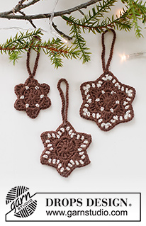 Free patterns - Christmas Tree Ornaments / DROPS Extra 0-1554