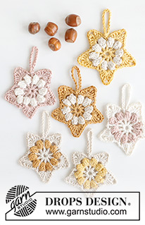 Free patterns - Christmas Tree Ornaments / DROPS Extra 0-1581