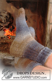 Free patterns - Men's Socks & Slippers / DROPS Extra 0-622
