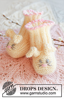 Free patterns - Easter Socks & Slippers / DROPS Extra 0-634