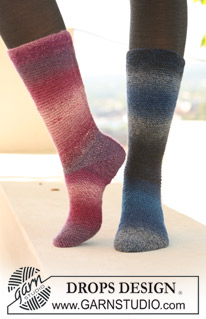 Free patterns - Long Socks / DROPS Extra 0-706