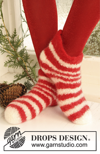 Free patterns - Slippers / DROPS Extra 0-724