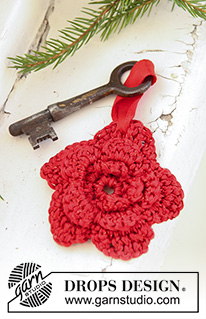 Free patterns - Decorative Flowers / DROPS Extra 0-743