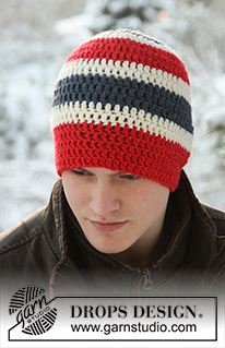 Awesome Winter / DROPS Extra 0-748 - Crochet DROPS hat in ”Alaska”. 	