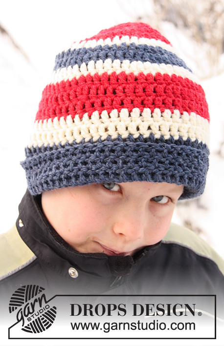 Awesome Winter / DROPS Extra 0-750 - Crochet DROPS hat in ”Alaska”. 	