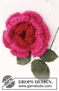 Free patterns - Decorative Flowers / DROPS Extra 0-758