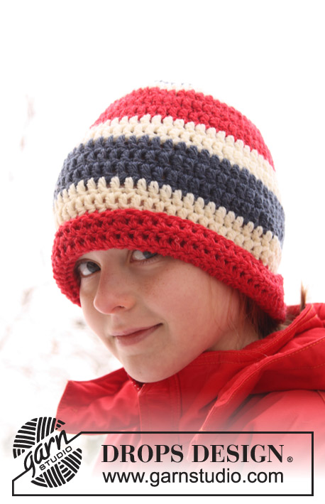 DROPS Extra 0-761 - Crochet DROPS hat in ”Alaska”. 	