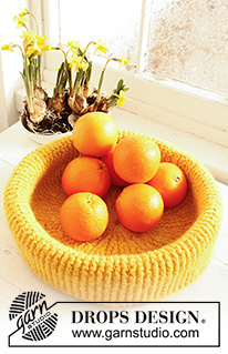 Free patterns - Baskets / DROPS Extra 0-767