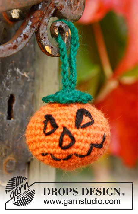 Jack / DROPS Extra 0-782 - Citrouille DROPS au crochet, pour Halloween en double Alpaca.
