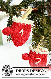 Free patterns - Christmas Wreaths & Stockings / DROPS Extra 0-784