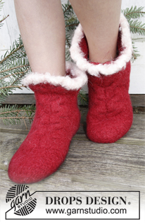 Free patterns - Christmas Socks & Slippers / DROPS Extra 0-793