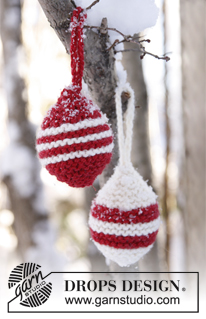 Free patterns - Christmas Tree Ornaments / DROPS Extra 0-803